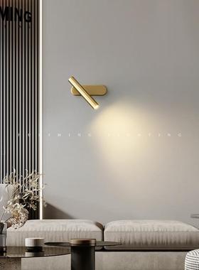全铜轻奢壁灯卧室床头灯可旋转酒店客房创意墙壁灯简约灯具81071