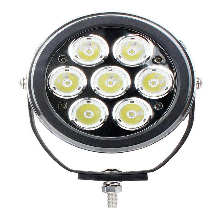 适用6英寸70W圆形LED驾驶灯 车载70led工作照明灯 货车灯