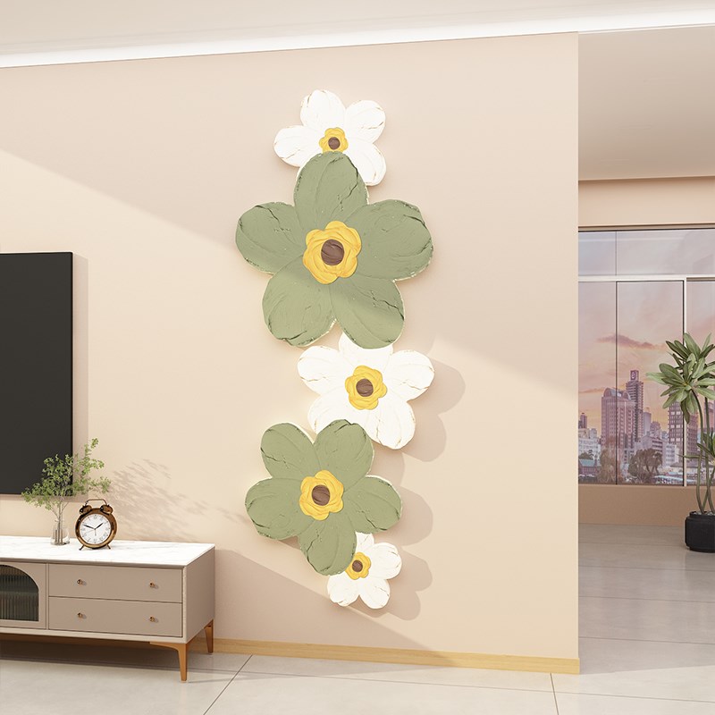 新款玄关b自新款花粘壁画摆件挂件墙立体2024装饰背景客厅墙面装