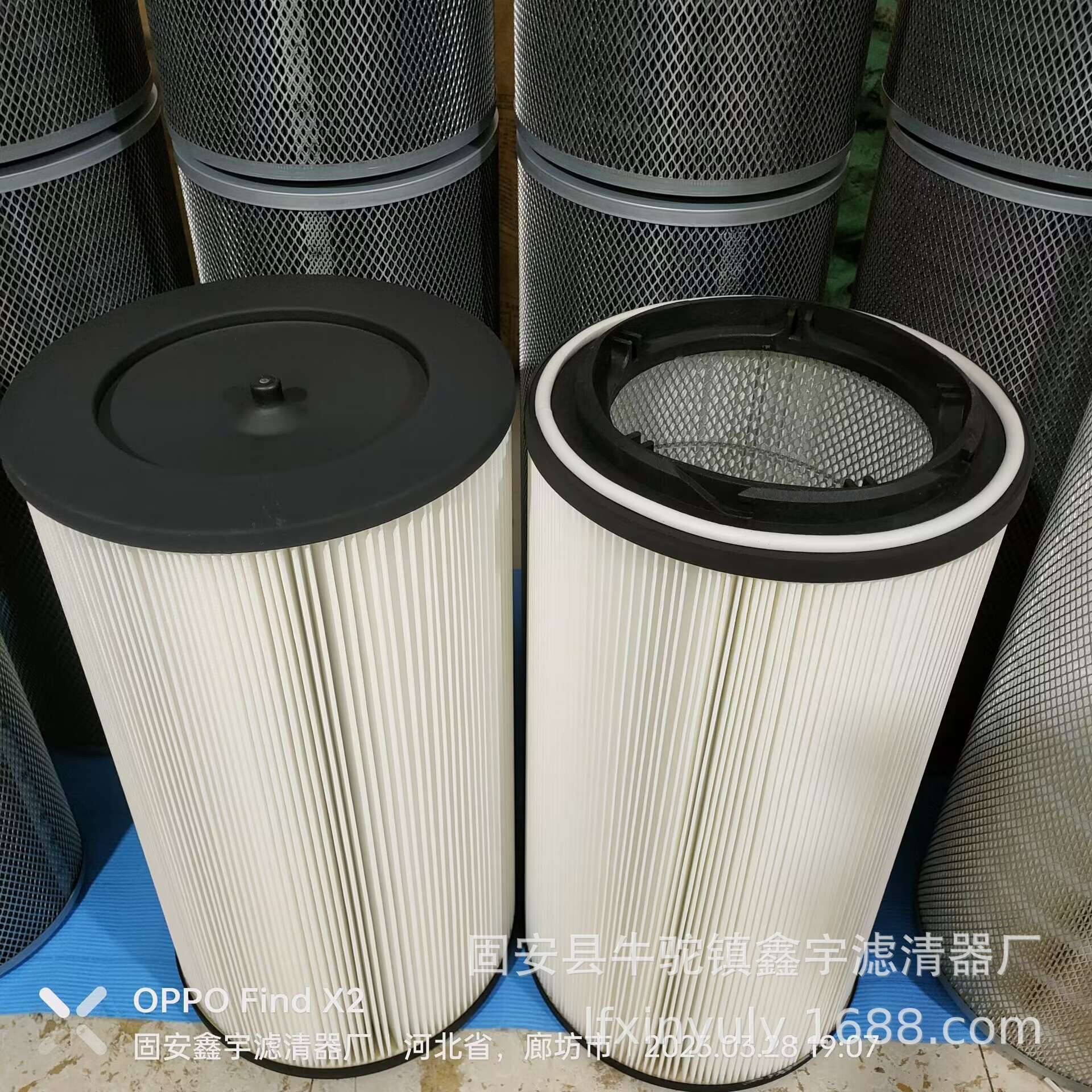 新款304不锈 钢卡箍快装式除尘滤芯滤筒 快接卡盘法兰快