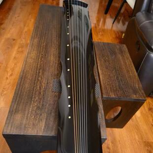 折叠古琴桌凳实木书画桌画案台教室支架便携式专业茶桌古筝放置架