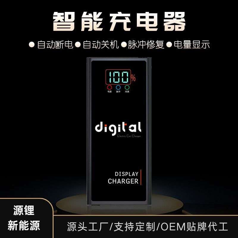智能数显自动关机大功率铅酸充电器48V40Ah，48V45Ah，48V52ah，