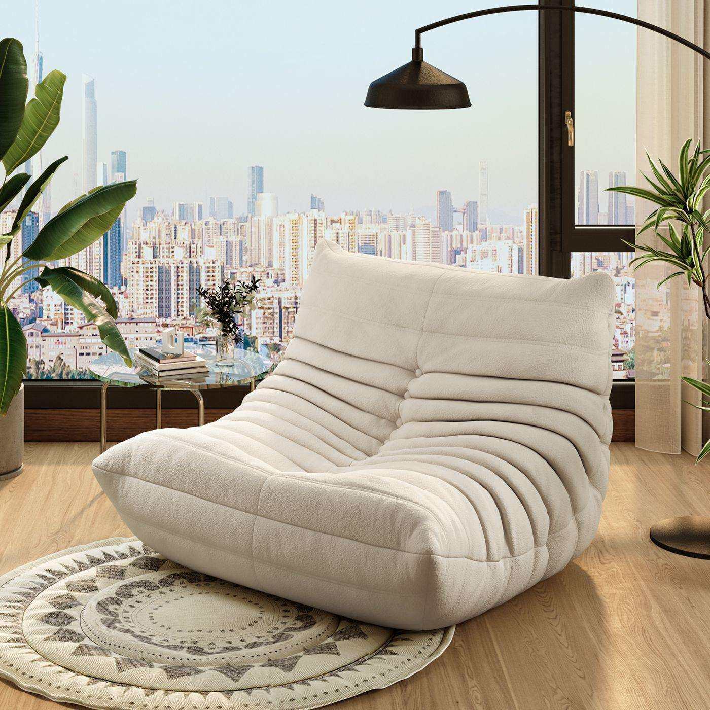 【守望者】毛毛虫懒人网红沙发卧室阳台榻榻米单人客厅休闲沙发椅