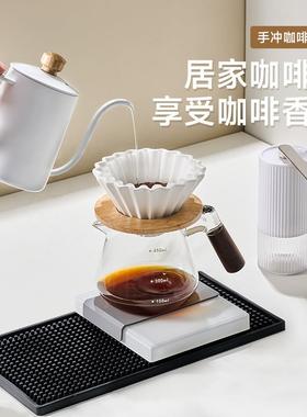 手冲咖啡白色陶瓷V60折纸滤杯木柄分享壶研磨机家用咖啡壶器具