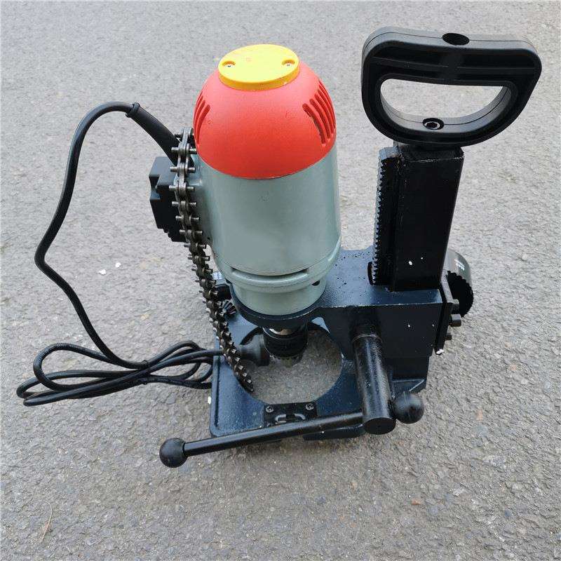 114型电动镀锌管打孔机 链条式电动金属钢管开孔机