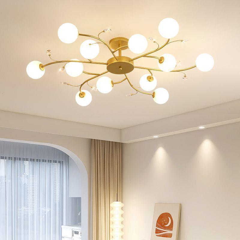 北欧客厅灯吸顶吊灯魔豆新款现代简约全屋套餐轻奢水晶卧室餐厅灯