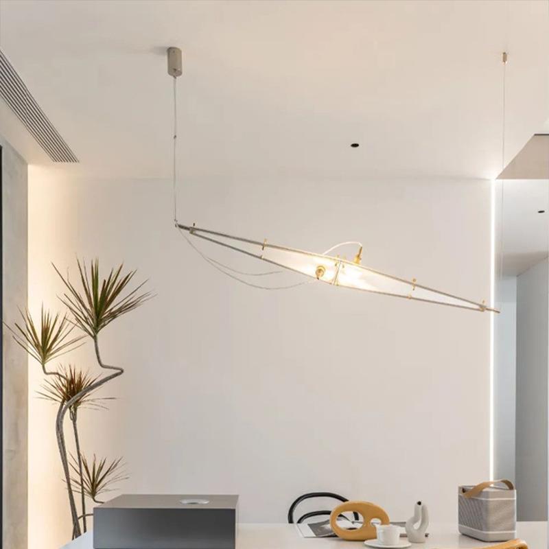 创意造型艺术空间设计感吊灯样板房展厅吧台装饰挑空loft楼梯吊灯