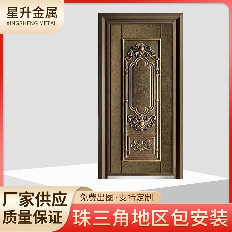 直供铝合金铸铝门别墅庭院防盗入户门 欧式现代简约酒店防爆门