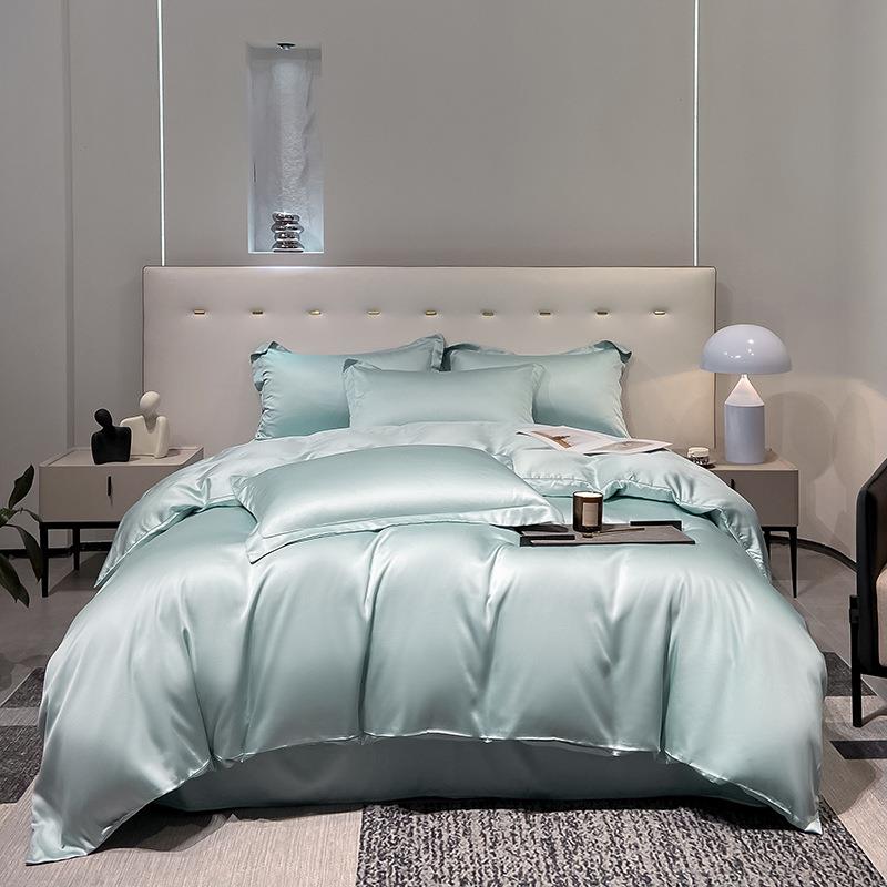 100S兰精天丝四件套莱赛尔冰丝套件夏季床单被套枕套床上用品薄款