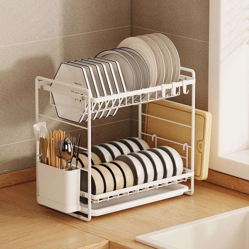 厨房窄边洗碗池碗碟沥水架水槽边水池碗筷碗盘餐具收纳晾碗架家用