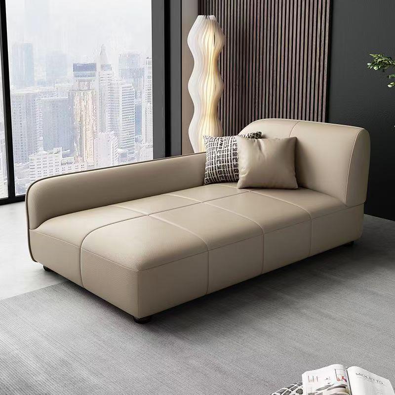 新款防水耐磨猫抓皮贵妃客厅卧室整装实木沙发单人贵妃榻躺椅