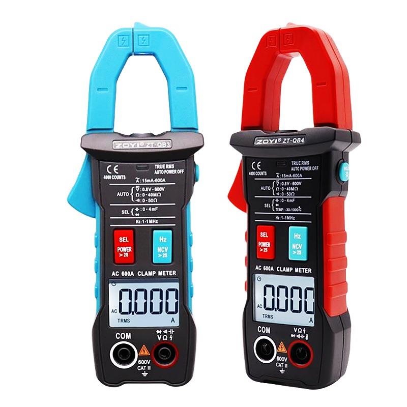 众仪ZT-QB1全自动智能换档4钳形多用表QB9全档位防烧交直流电流表