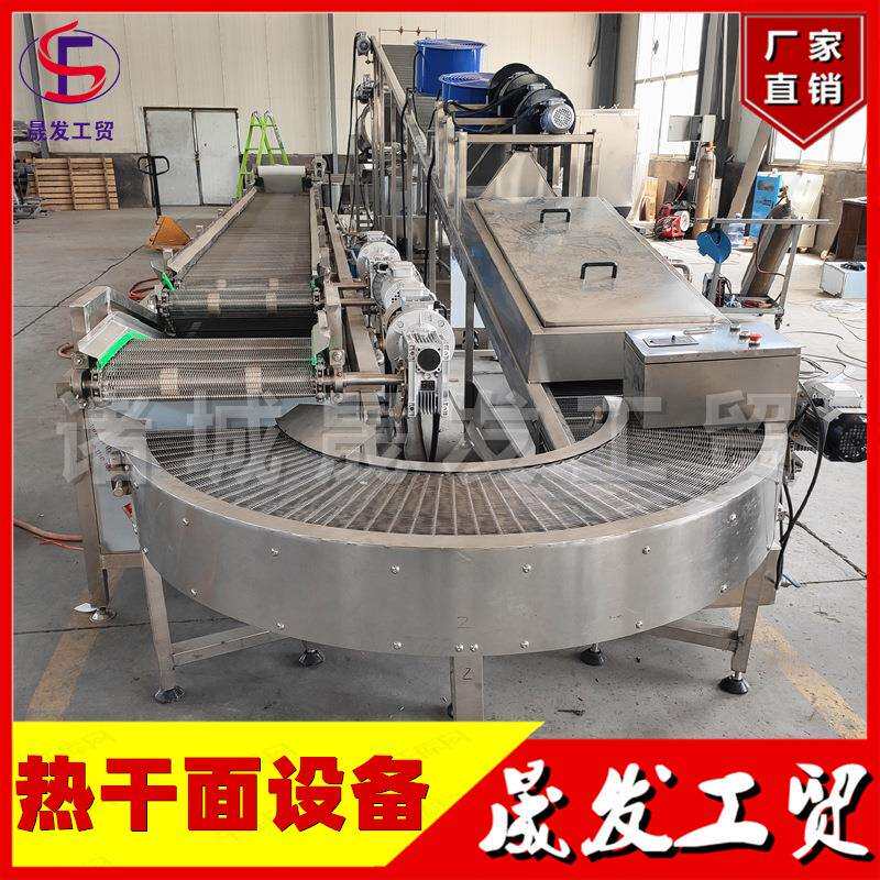 武汉热干面流水线成套设备 大型热干面加工设备 热干面煮面炉