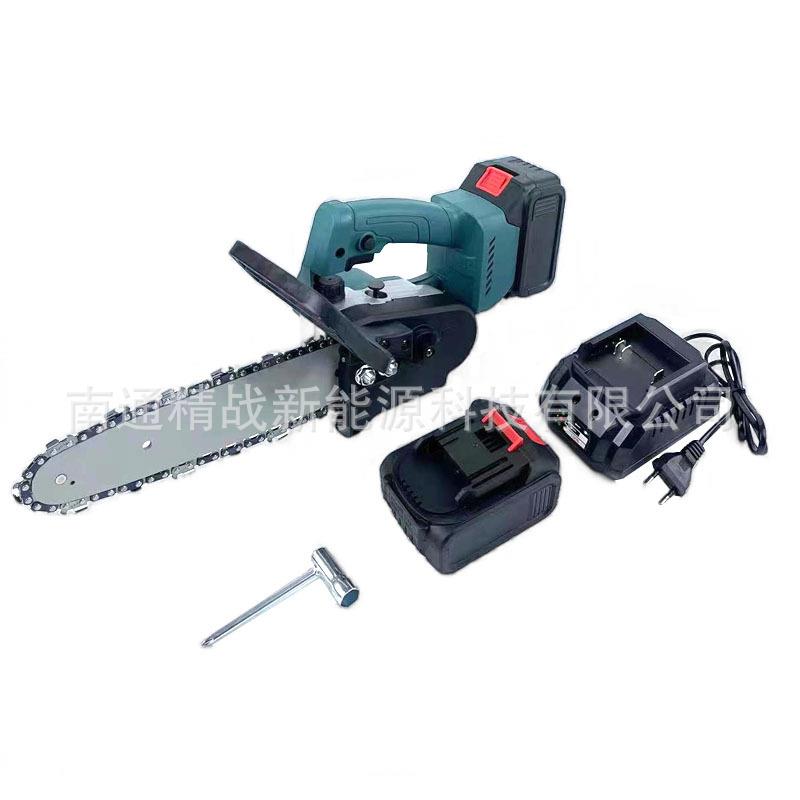 充电式电链锯10寸修枝锯无线伐木锯果园修剪锂电锯手持电锯