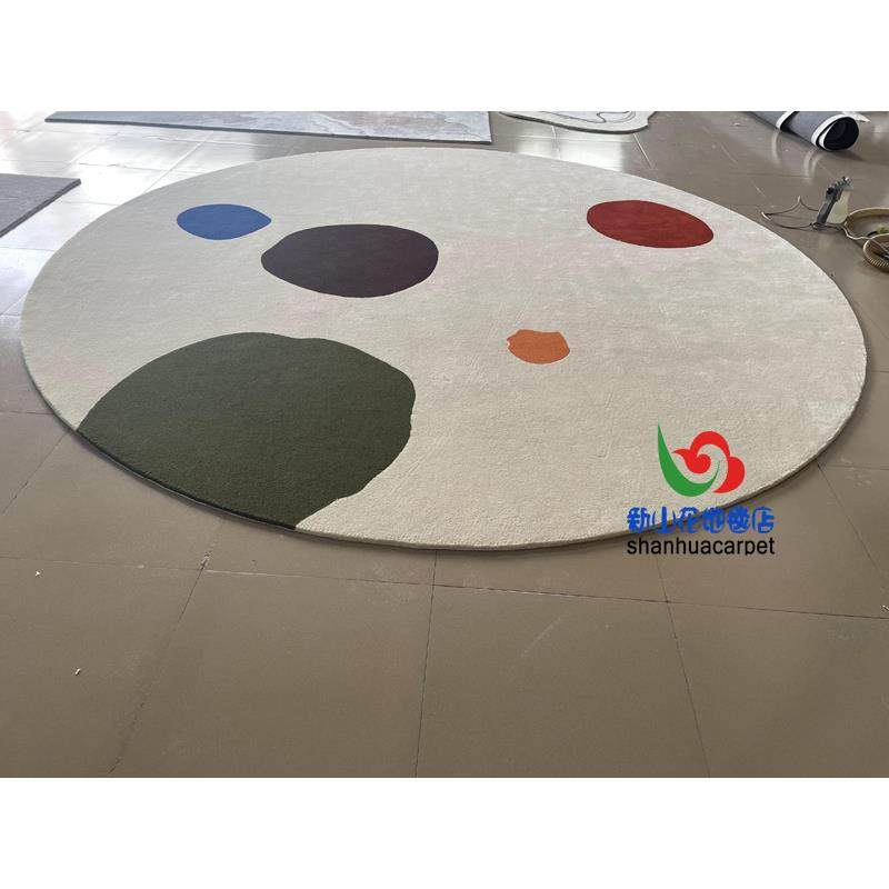 现代简约圆圈格子圆形中式客厅茶几书房地毯实体店接待室贵宾室,鲜花速递/花卉仿真/绿植园艺,割草机/草坪机,淘宝优惠券,粉丝福利购,淘宝优惠卷