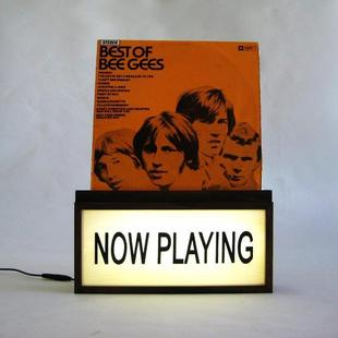 NOW PLAYING创意展示灯箱带收纳盒 正在播放照明夜灯led灯气氛灯