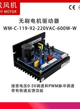 WM-C-119-92-220VAC-600W-W无刷直流驱动器 无霍尔600瓦