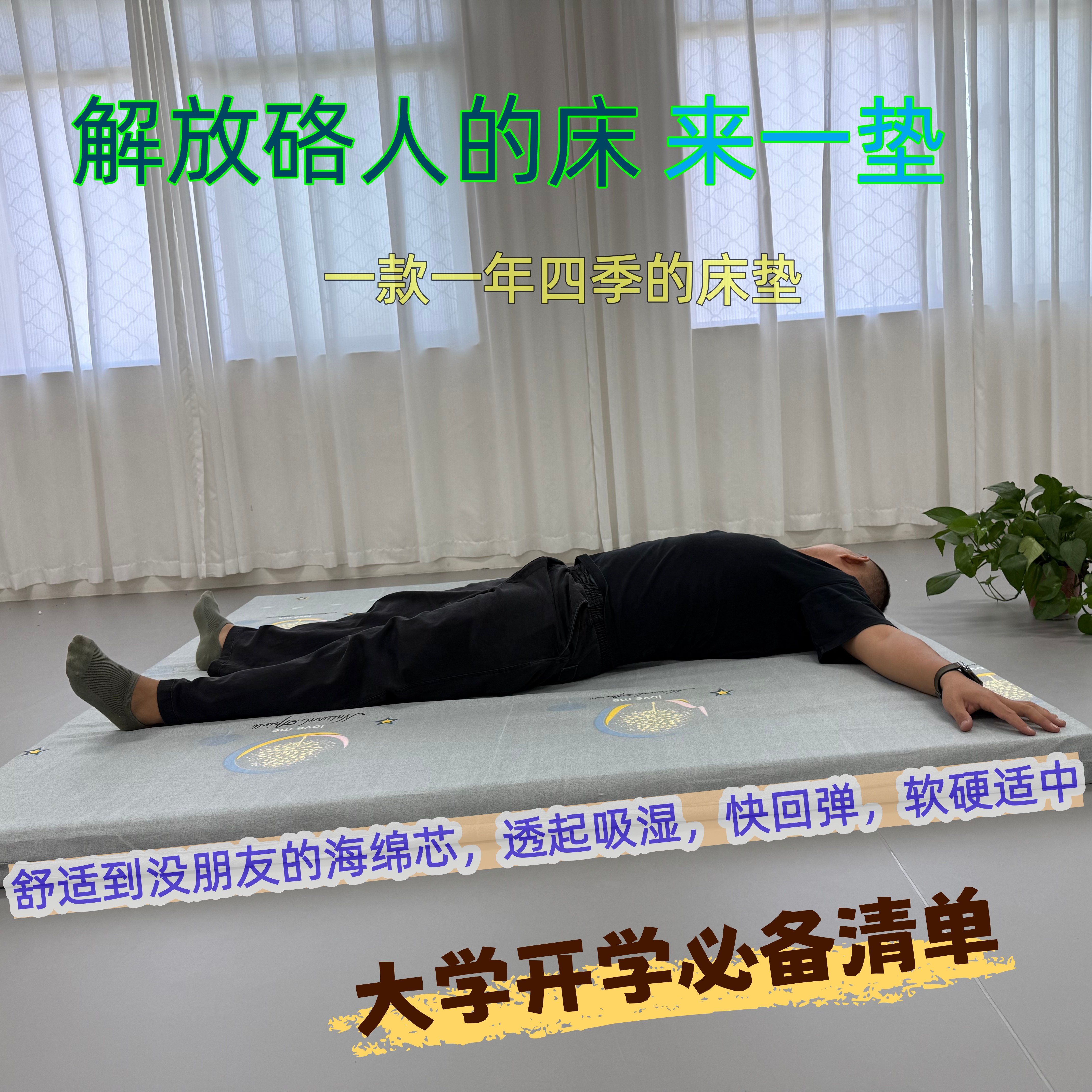 支持定制各种高弹高密加厚海绵床垫经济型加厚柔软垫褥子源头工厂