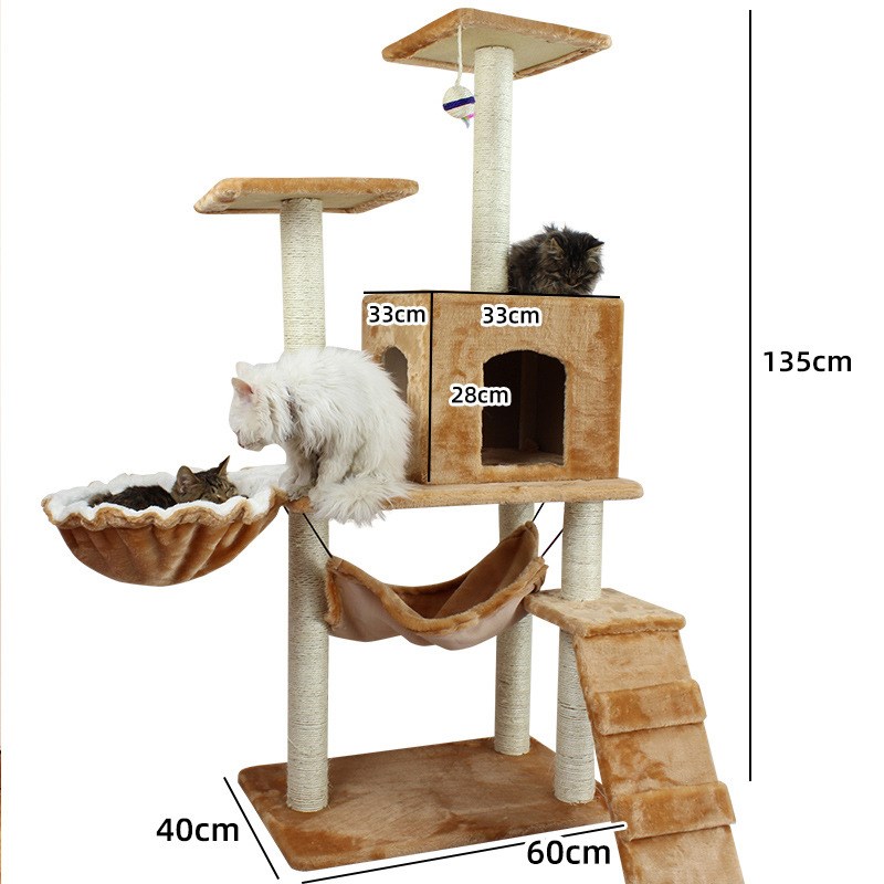 猫爬架猫窝猫架子猫抓板猫抓柱剑麻猫树小型猫架猫咪用品爬架玩具