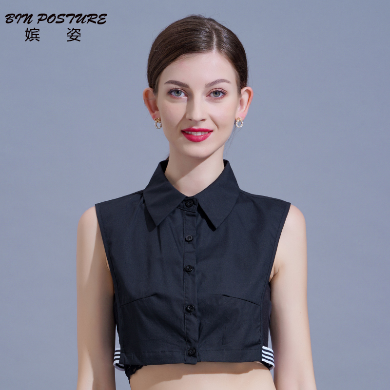 白色纯棉假领子女百搭假领配毛衣春夏秋冬假衬衫衣领多功能装饰领