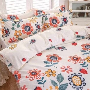 纯棉被套单件全棉150x200x230双人被罩床单学生宿舍单人儿童1.5米