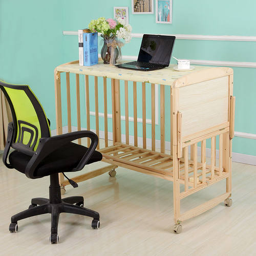 婴儿多实木拼接大床可移动宝宝bBb摇篮新刚出生床生床功能儿童小