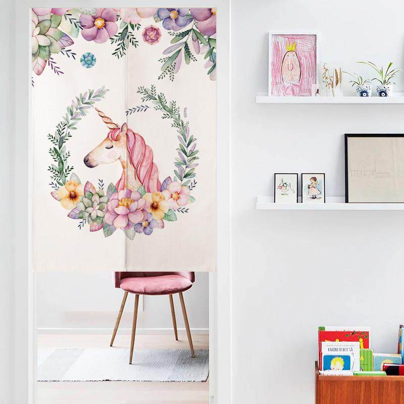 门帘隔断帘卧室半帘厕所短帘客厅屏风帘子个性试衣间遮挡帘免打孔