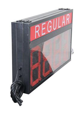 亚马逊10寸加油站立柱屏红色8889带REGULAR双面LED油价屏