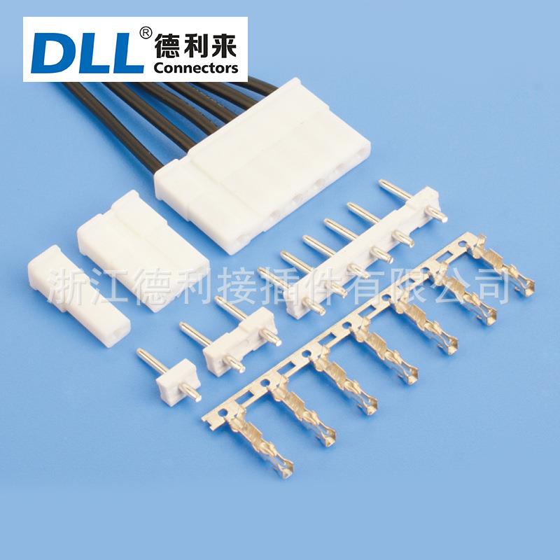 电子连接器 TJC2 7.5mm-5mm-5mm 线对板接插件条形连接器 1P-6P