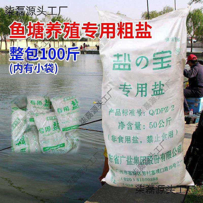 鱼池消毒换水 粗盐开缸日晒锦鲤池用盐斤海水养殖水族 鱼盐