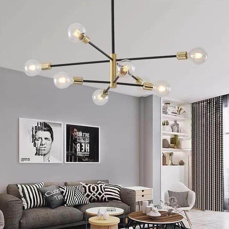 跨境北欧客厅吊灯 现代简约LED书房蜘蛛灯创意个性卧室枝形吸顶灯,鲜花速递/花卉仿真/绿植园艺,割草机/草坪机,淘宝优惠券,粉丝福利购,淘宝优惠卷