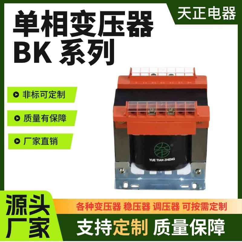 广州天正单相控制变压器BK-63VA100VA200VA300VA400VA500VA380V6V