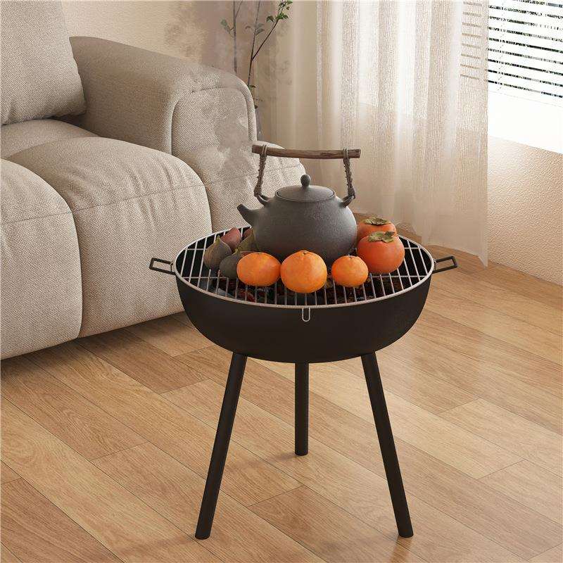 围炉煮茶便携野餐烧烤套餐韩式烧烤炉家用户外碳烤炉火烤肉烧烤架