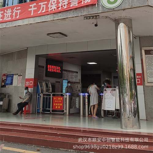 防疫小摆闸电子哨兵人脸识别闸机小区医院学校大厦人行摆闸通道闸
