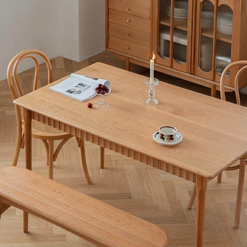 全实木餐桌家用长方桌樱桃木桌椅椅子组合日式小户型,电子元器件市场,其它元器件,淘宝优惠券,粉丝福利购,淘宝优惠卷