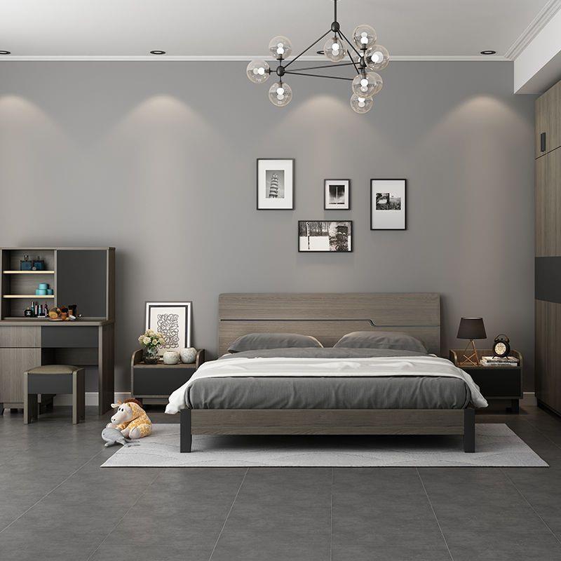 2025新款广东佛山全实木1.8米主卧双人床1.5米 1.2米白蜡木材环保