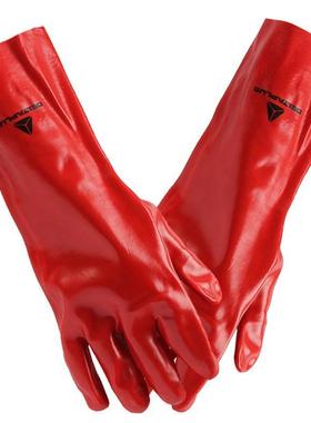 代尔塔201735加强硫化防微生物防化PVC手套