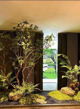 精品级仿真马醉木绿植造景橱窗植物室内榕树装饰树大型假树景观ml