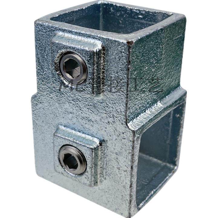 钢管接头连接器40方管连接镀锌配件钢管固定支架转角免焊接紧固件