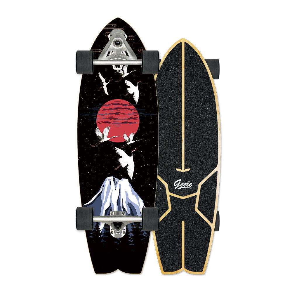 Geele Carver yow陆地冲浪板CX7二代升级成人模拟冲浪板免蹬31寸