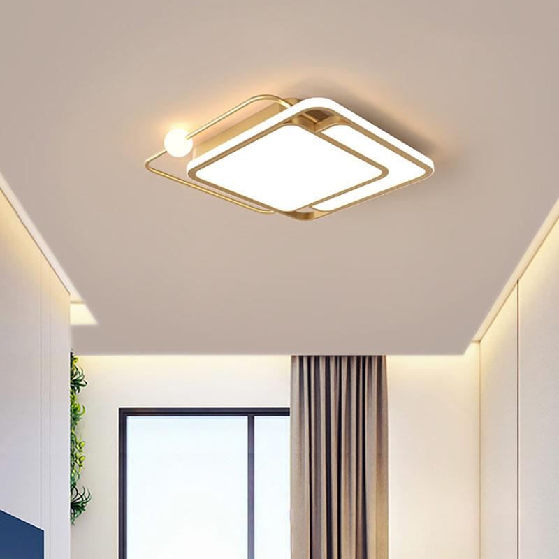 卧室灯简约现代大气后现代北欧客厅书房灯创意餐厅灯具LED 吸顶灯