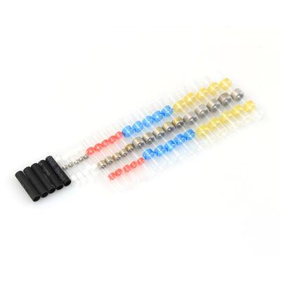 250pcs 盒装防水焊锡环热缩中接端子 焊锡环热缩套管接线端子