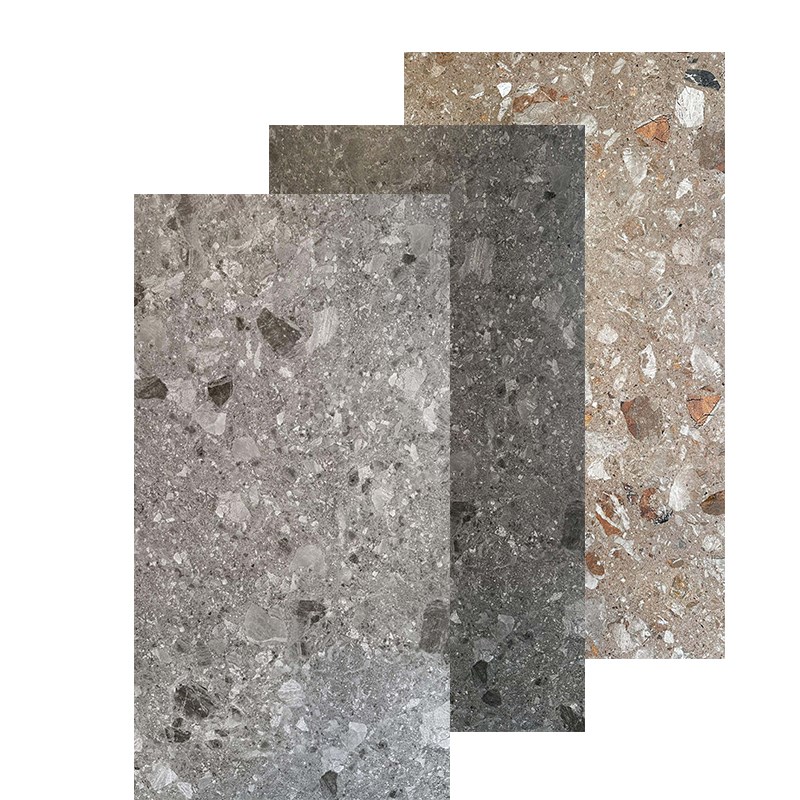 水磨石地板砖900x1800客厅商场服装店细干粒面哑光防滑瓷砖岩板胚