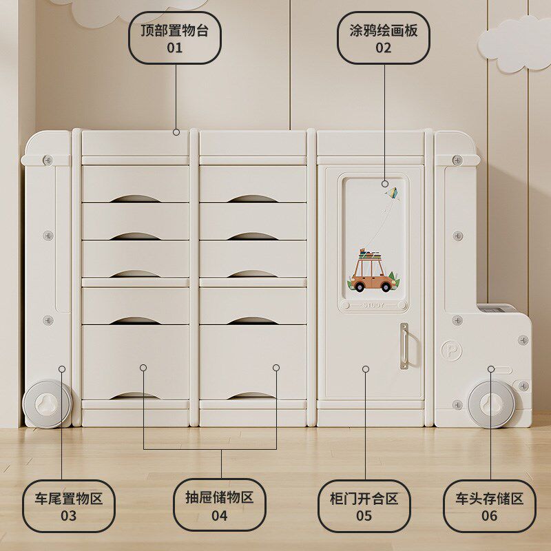 儿童玩具收纳架落地家用婴儿用品喂养台收纳柜宝宝置物整理箱储物