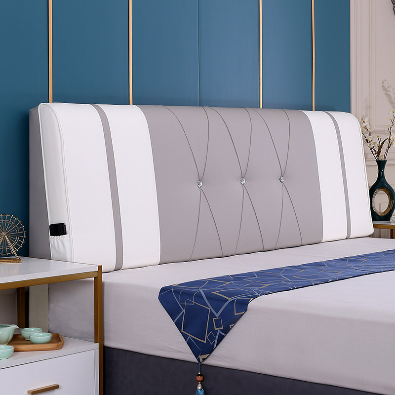 床头靠垫床头板软包套罩海绵大靠枕靠背垫榻榻米无床头自粘可拆洗