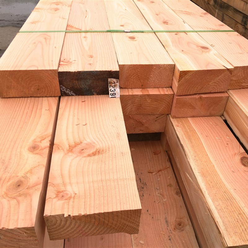 花旗松防腐木板材 樟子松 原木木方 红松跳板 古建立柱花旗松大板