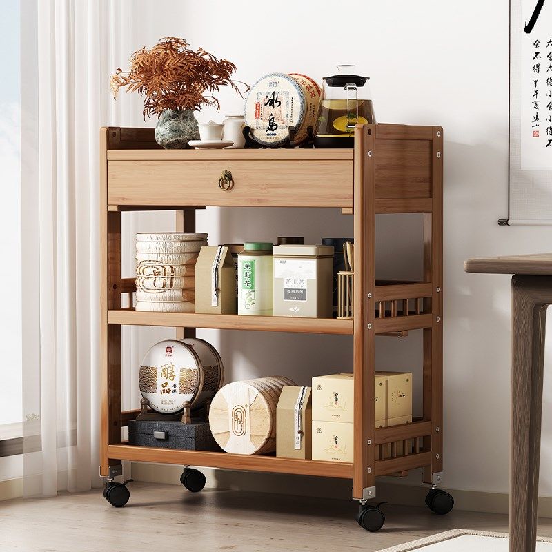 客厅2024新款侧边沙发边几移动边桌小茶几置物阳台楠竹推车收纳架,住宅家具,角几/边几,淘宝优惠券,粉丝福利购,淘宝优惠卷