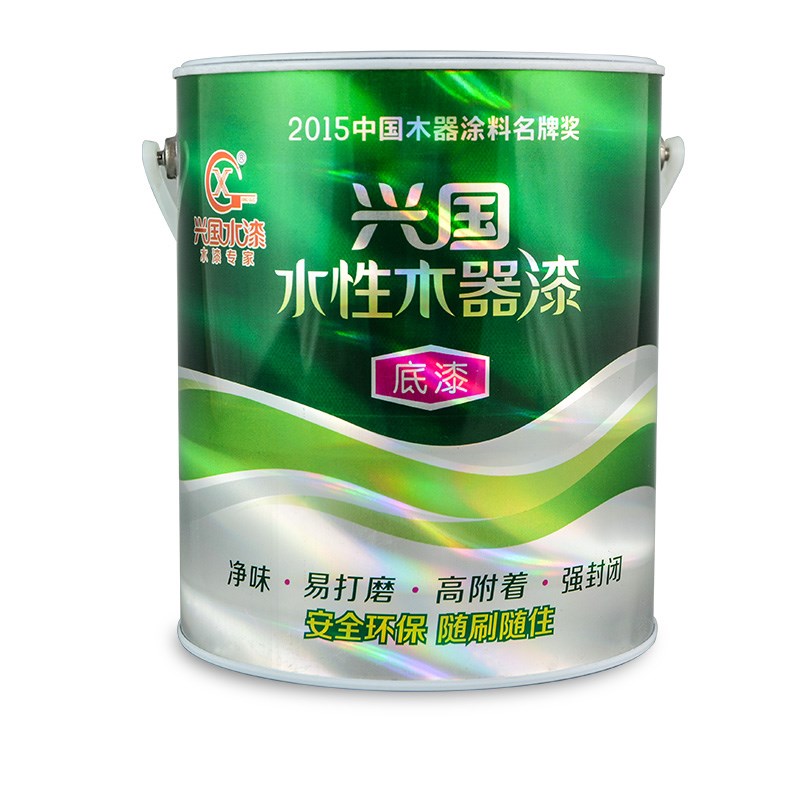 兴国涂料 水性木器漆 家具木门窗翻新填充封闭底漆 清漆 环保油漆