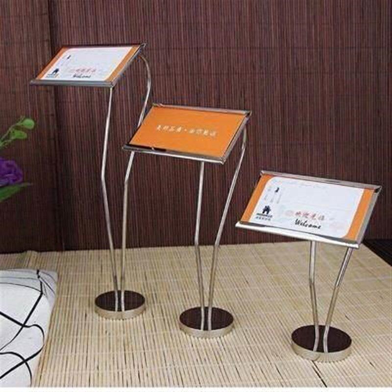 菜牌标价牌数字桌牌支架牌子西餐不锈钢台号牌自助餐宴会卡架餐牌