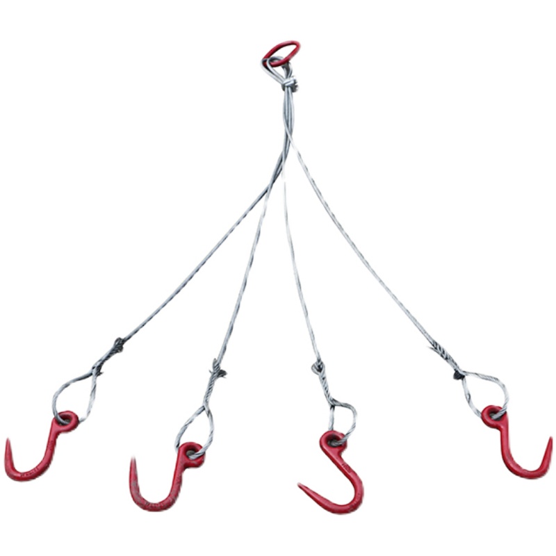 起重链条吊索具吊钩四腿挂钩吊具吊车模具手工Q插编压制钢丝绳吊